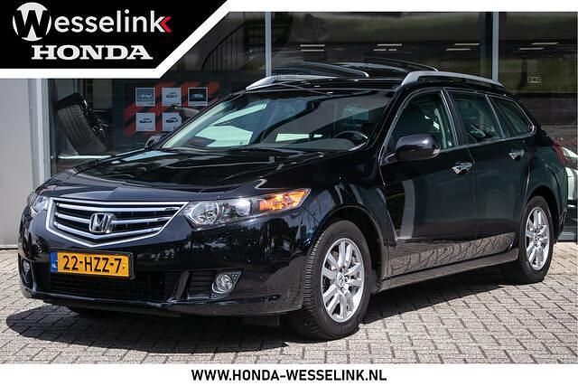 Zwart, metallic lak Gebruikt 2009 Honda Accord Elegance Stationwagen | € 8.950 (Super prijs) - Afbeelding 1/4