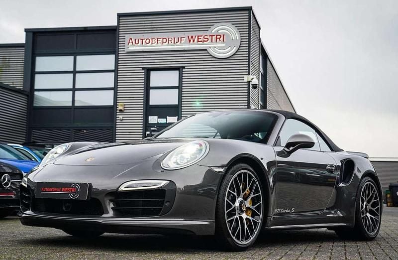 Grijs Gebruikt 2015 Porsche 911 Turbo S Cabriolet Cabriolet | € 117.991 - Afbeelding 1/4