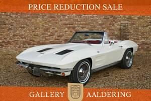 Wit Gebruikt 1963 Chevrolet Corvette Stingray Cabriolet | € 65.000 - Afbeelding 1/4