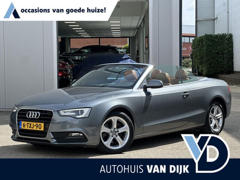 Grijs Gebruikt 2014 Audi A5 Cabriolet Proline Cabriolet | € 16.950 (Eerlijke prijs) - Afbeelding 1/4