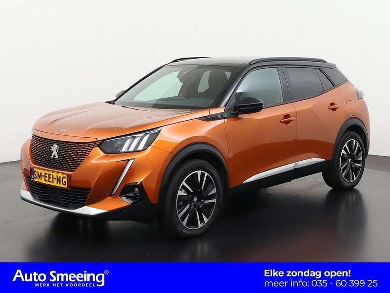 Oranje Gebruikt 2022 Peugeot e-2008 GT SUV | € 19.895 (Eerlijke prijs) - Afbeelding 1/4
