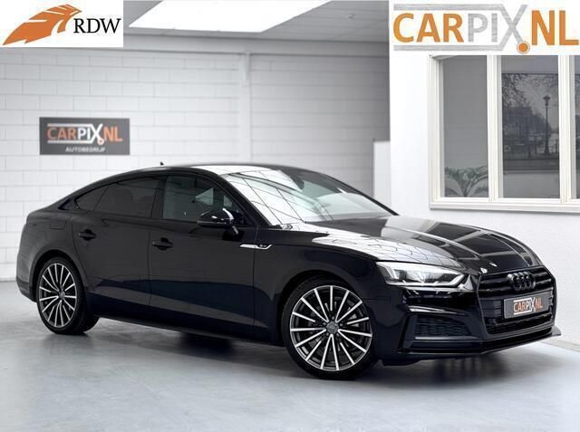 Zwart Gebruikt 2018 Audi A5 Sportback S-Line Hatchback | € 21.950 (Eerlijke prijs) - Afbeelding 1/4