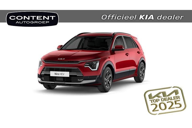 Runway red (rood metallic) Nieuw 2025 Kia Niro SUV | € 34.240 (Goede deal) - Afbeelding 1/4