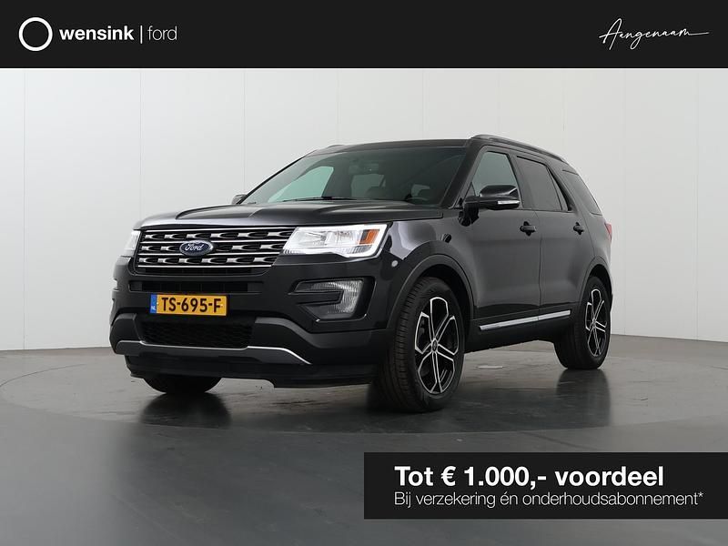 Zwart Gebruikt 2018 Ford Explorer XLT SUV | € 34.935 (Goede deal) - Afbeelding 1/4