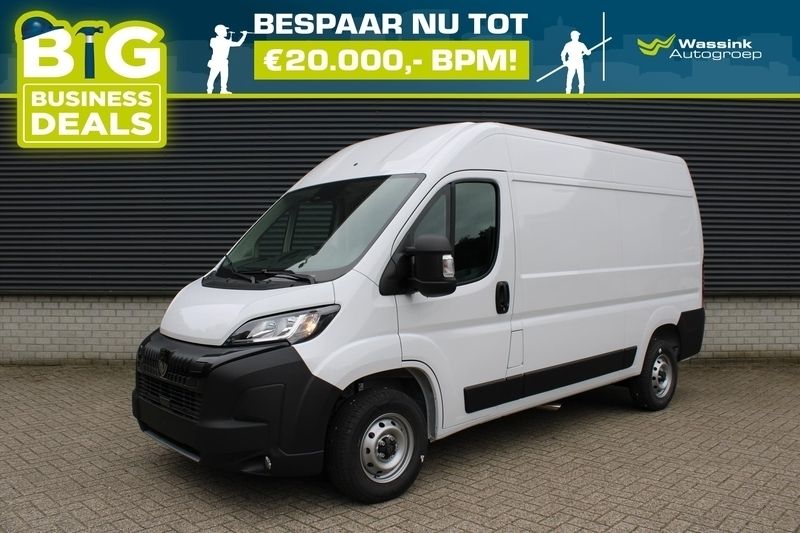 Wit Nieuw 2024 Peugeot Boxer Van | € 31.199 - Afbeelding 1/4
