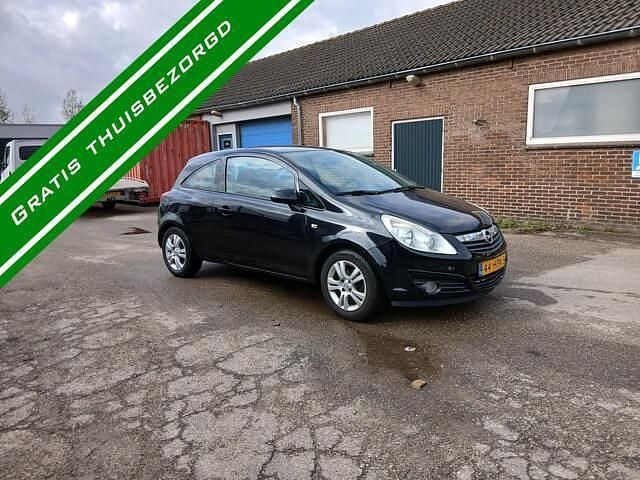 Zwart Gebruikt 2009 Opel Corsa Hatchback | € 2.999 (Super prijs) - Afbeelding 1/4