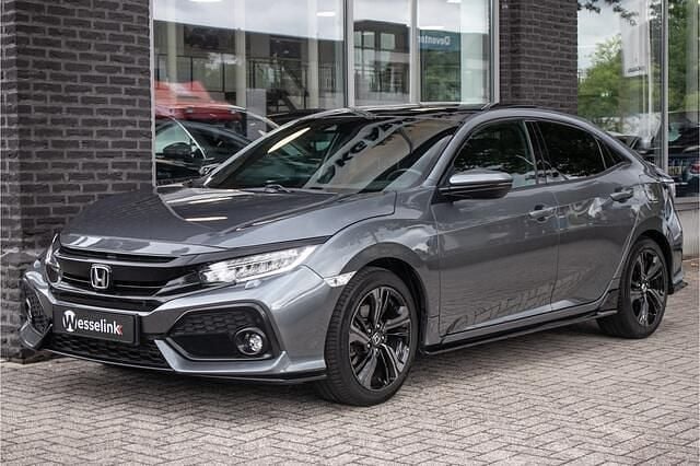 Grijs Gebruikt 2017 Honda Civic Sport Plus Hatchback | € 23.950 (Eerlijke prijs) - Afbeelding 1/4