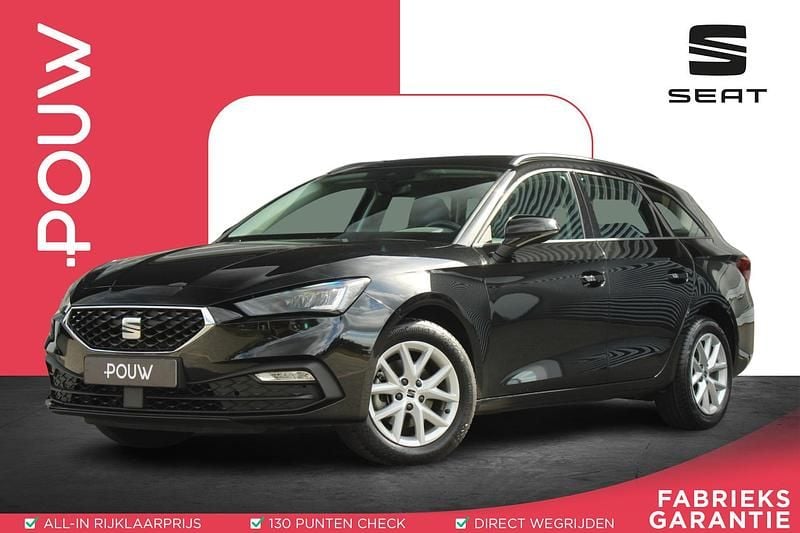 Zwart, metallic lak Gebruikt 2022 Seat Leon Reference Stationwagen | € 17.450 (Goede deal) - Afbeelding 1/4