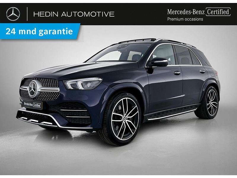 Blauw Gebruikt 2022 Mercedes GLE350 AMG line SUV | € 74.900 (Eerlijke prijs) - Afbeelding 1/4