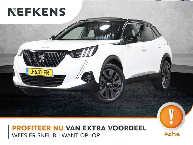 Wit Gebruikt 2020 Peugeot 2008 GT-line SUV | € 21.925 (Iets duurder) - Afbeelding 1/4