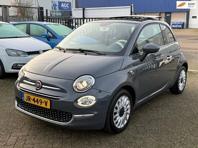 Grijs Gebruikt 2016 Fiat 500 Lounge Hatchback | € 7.950 (Eerlijke prijs) - Afbeelding 1/4