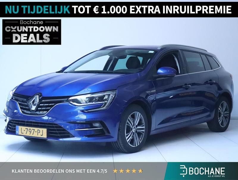 Blauw Gebruikt 2021 Renault Mégane GrandTour Intens Stationwagen | € 16.740 (Eerlijke prijs) - Afbeelding 1/4