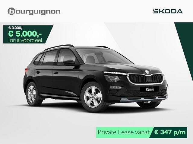 Zwart Nieuw 2025 Skoda Kamiq Selection SUV | € 34.020 (Iets duurder) - Afbeelding 1/4