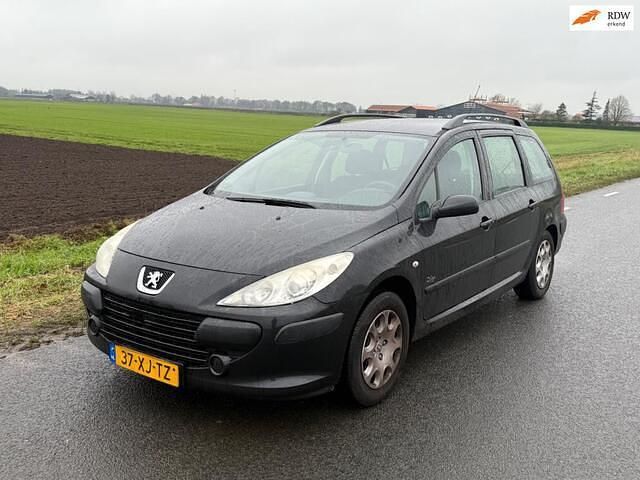 Zwart Occasion 2007 Peugeot 307 Stationwagen | € 1.000 (Goede deal) - Afbeelding 1/4