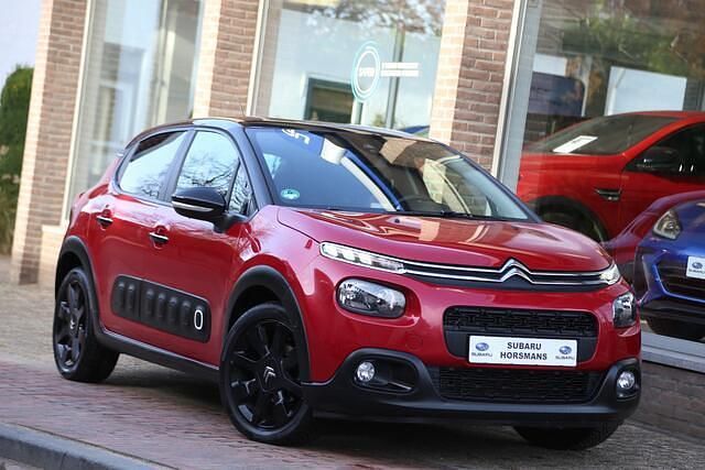 Rood Gebruikt 2018 Citroën C3 PureTech Hatchback | € 12.450 (Eerlijke prijs) - Afbeelding 1/4