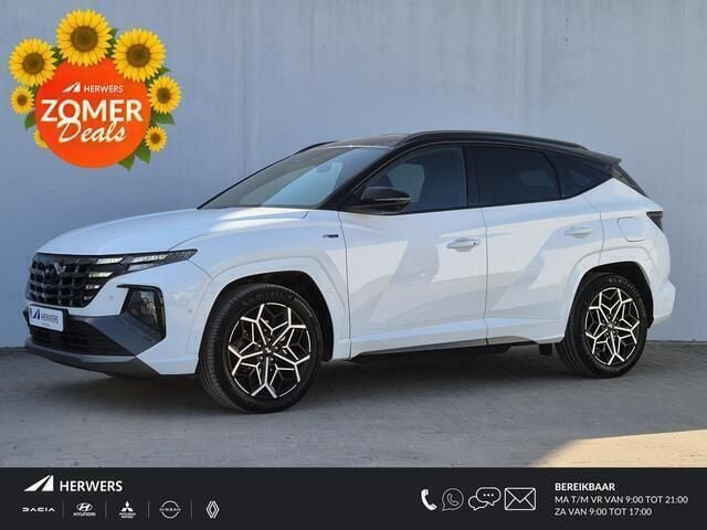 Atlas white solid phantom black Gebruikt 2021 Hyundai Tucson N Line SUV | € 29.385 (Eerlijke prijs) - Afbeelding 1/4