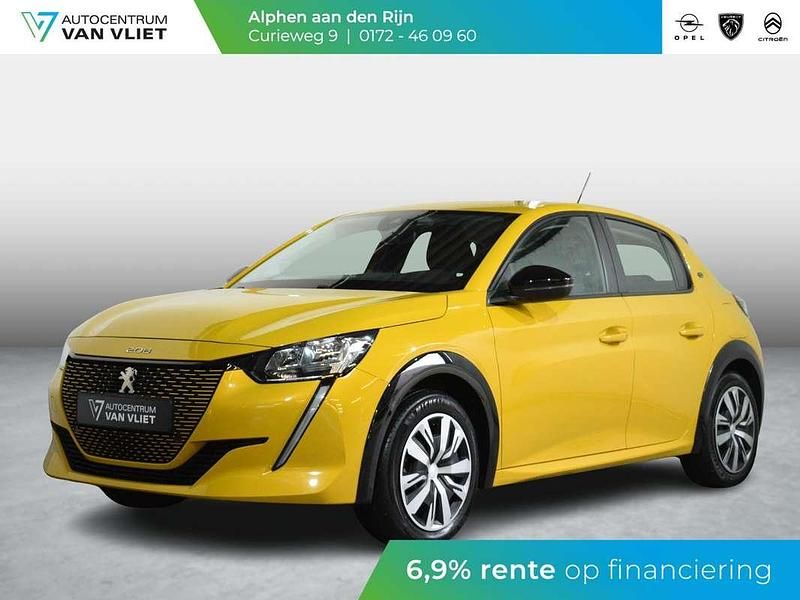 Geel Gebruikt 2022 Peugeot e-208 Active Hatchback | € 16.899 (Goede deal) - Afbeelding 1/4