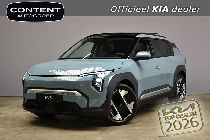 Blauw Nieuw 2025 Kia EV3 Advance SUV | € 41.990 (Eerlijke prijs) - Afbeelding 1/4