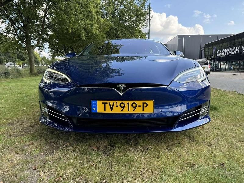 Occasion Tesla Model S 450 kW (613 PK) 2018 Blauw Hatchback
