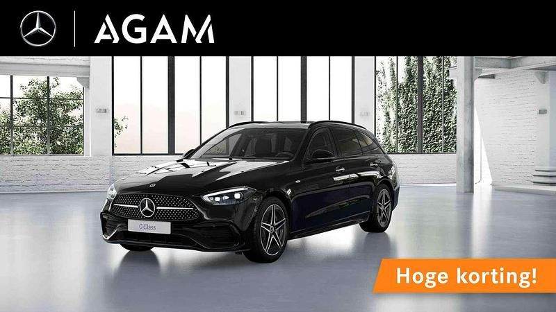 Zwart, metallic lak Nieuw 2025 Mercedes C300e Business Stationwagen | € 61.350 (Super prijs) - Afbeelding 1/4