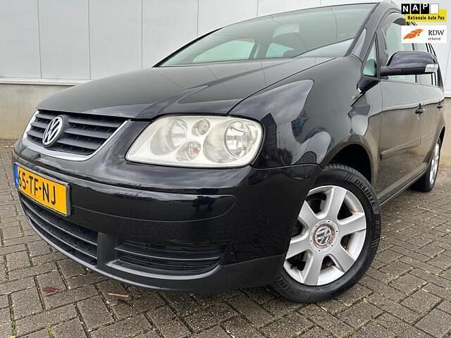 Zwart (metallic) Gebruikt 2006 VW Touran Business MPV | € 4.995 - Afbeelding 1/4