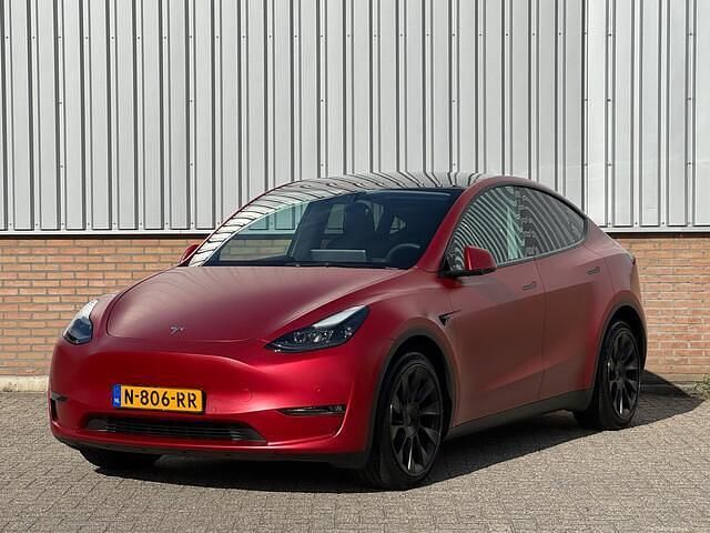 Rood Gebruikt 2021 Tesla Model Y Long Range AWD SUV | € 34.950 (Eerlijke prijs) - Afbeelding 1/4