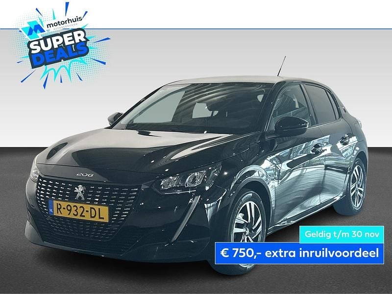 Zwart Gebruikt 2022 Peugeot 208 Allure Hatchback | € 16.440 (Eerlijke prijs) - Afbeelding 1/4