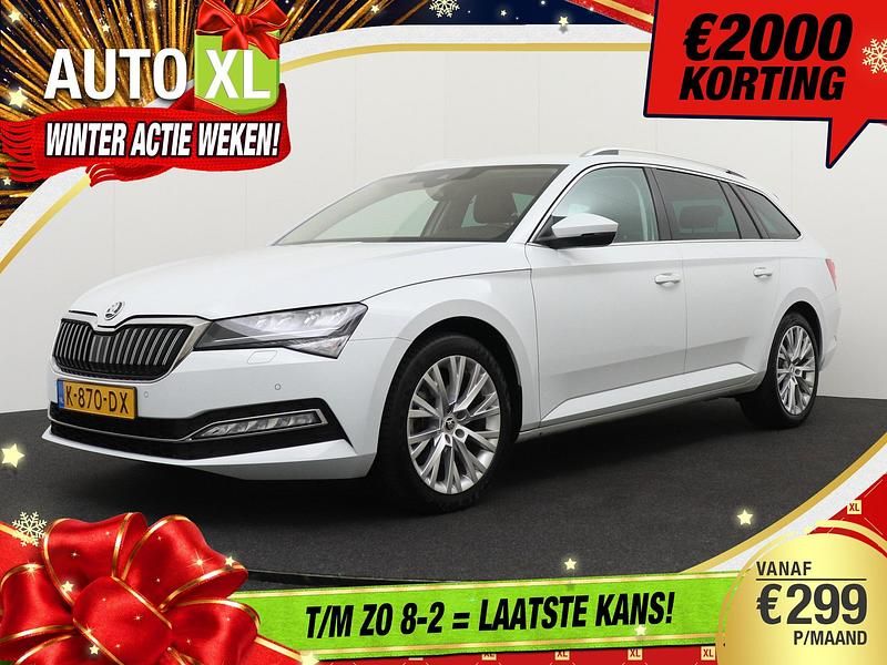 Wit Occasion 2021 Skoda Superb Sport Stationwagen | € 19.940 (Goede deal) - Afbeelding 1/4