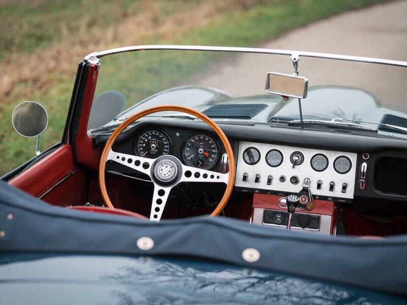 Occasion Jaguar E-Type 269 PK (197 kW) 1961 Blauw Cabriolet
