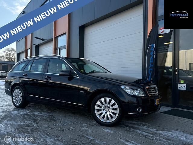 Zwart Occasion 2009 Mercedes C180 Elegance Stationwagen | € 5.249 (Eerlijke prijs) - Afbeelding 1/4