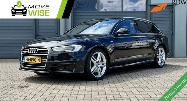 Zwart Gebruikt 2015 Audi A6 S-Line Stationwagen | € 19.795 (Goede deal) - Afbeelding 1/4