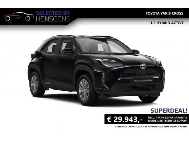 Zwart, metallic lak Nieuw 2025 Toyota Yaris Cross Active SUV | € 28.949 (Goede deal) - Afbeelding 1/1
