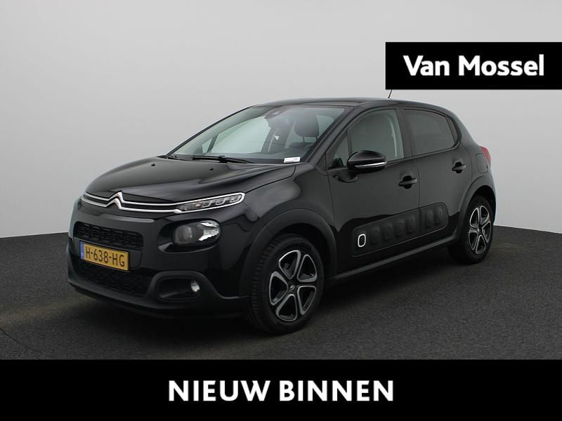 Zwart Gebruikt 2020 Citroën C3 Feel Hatchback | € 12.840 (Eerlijke prijs) - Afbeelding 1/4