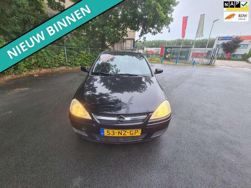 Zwart Gebruikt 2004 Opel Corsa Enjoy Hatchback | € 799 (Goede deal) - Afbeelding 1/4