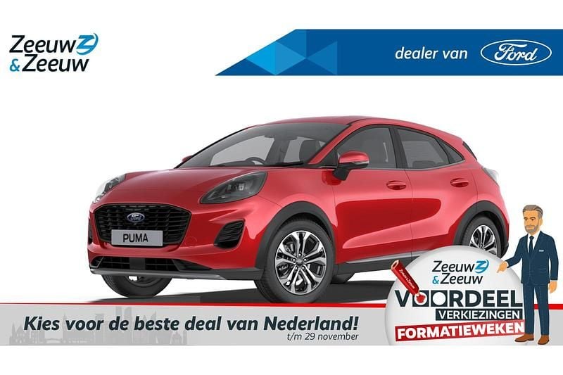 Fantastic red Nieuw 2025 Ford Puma Titanium SUV | € 29.970 (Super prijs) - Afbeelding 1/4