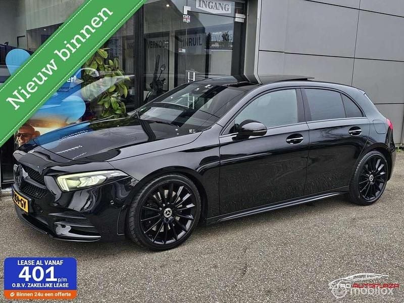 Zwart Gebruikt 2018 Mercedes A250 AMG line Hatchback | € 24.995 (Eerlijke prijs) - Afbeelding 1/4