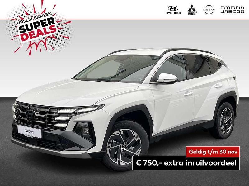 Wit Nieuw 2025 Hyundai Tucson Comfort SUV | € 41.230 (Super prijs) - Afbeelding 1/4