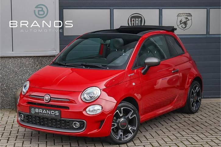 Rood Gebruikt 2022 Fiat 500C Sport Cabriolet | € 16.950 (Eerlijke prijs) - Afbeelding 1/4