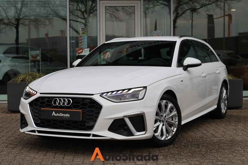 Wit Gebruikt 2021 Audi A4 S-Line Stationwagen | € 28.900 (Super prijs) - Afbeelding 1/4