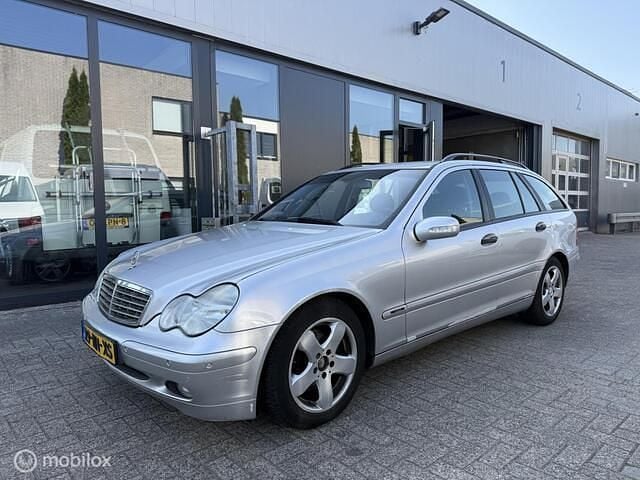 Grijs Gebruikt 2003 Mercedes C180 Elegance Stationwagen | € 800 (Super prijs) - Afbeelding 1/4