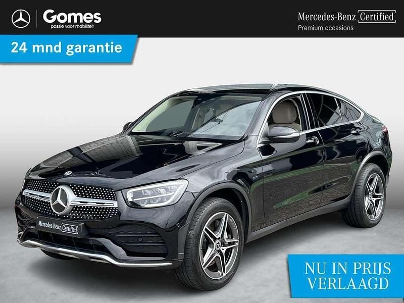 Occasion Mercedes GLC300e AMG 320 PK (235 kW) 2021 Zwart, metallic lak Coupé