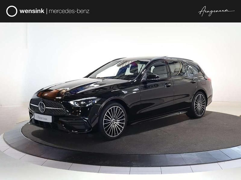 Zwart Nieuw 2025 Mercedes C300e Business Stationwagen | € 68.761 (Eerlijke prijs) - Afbeelding 1/4