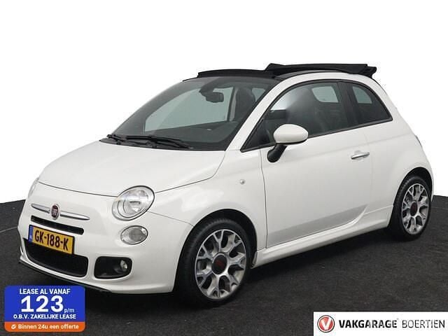 Wit Gebruikt 2015 Fiat 500S Cabriolet | € 7.450 (Eerlijke prijs) - Afbeelding 1/4