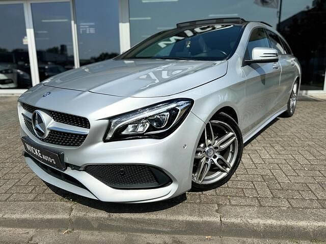 Grijs Gebruikt 2017 Mercedes CLA180 Shooting Brake AMG Stationwagen | € 16.900 (Eerlijke prijs) - Afbeelding 1/4