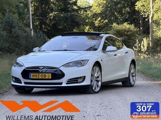 Wit Gebruikt 2014 Tesla Model S Hatchback | € 18.995 (Iets duurder) - Afbeelding 1/4