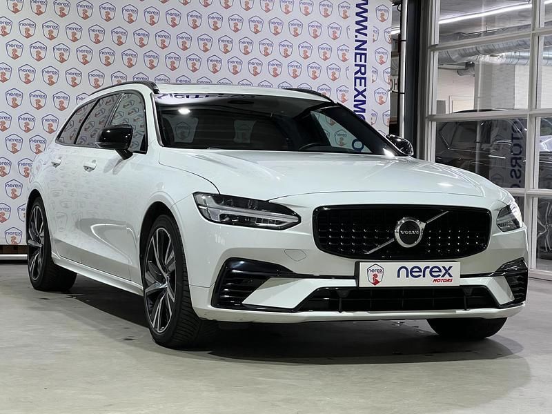 Occasion Volvo V90 R-Design 395 PK (290 kW) 2020 Wit Stationwagen