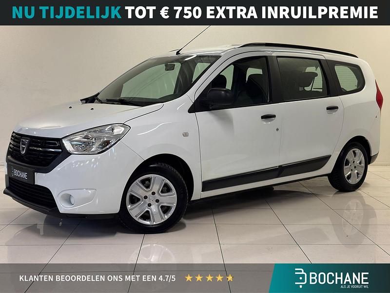 Wit Gebruikt 2019 Dacia Lodgy Ambiance MPV | € 14.950 - Afbeelding 1/4