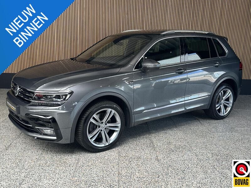 Grijs Gebruikt 2018 VW Tiguan R-line SUV | € 32.495 (Eerlijke prijs) - Afbeelding 1/4