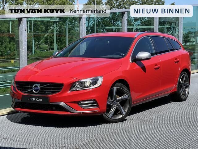 Rood Gebruikt 2014 Volvo V60 R-Design Stationwagen | € 16.450 (Eerlijke prijs) - Afbeelding 1/4