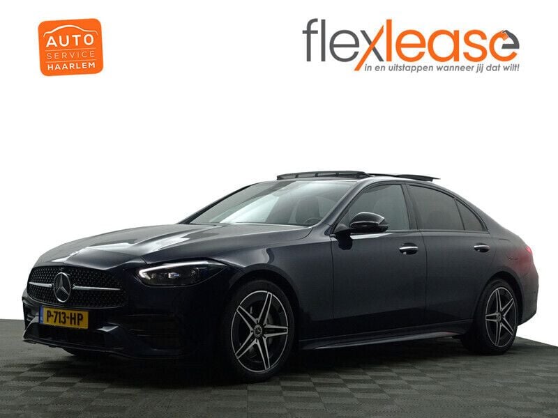 Blauw metallic Gebruikt 2022 Mercedes C300e AMG line Sedan | € 39.900 (Goede deal) - Afbeelding 1/4